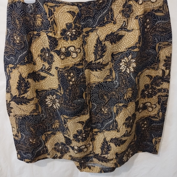 WOMEN'S CALVIN KLEIN SPORT FLORAL PLEATED WRAP MIDI SKIRT SIZE 12 - Picture 4 of 9